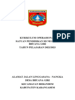 Kurikulum Operasional Satuan Pendidikan SD Negeri 7 Bhuana Giri TAHUN PELAJARAN 2022/2023