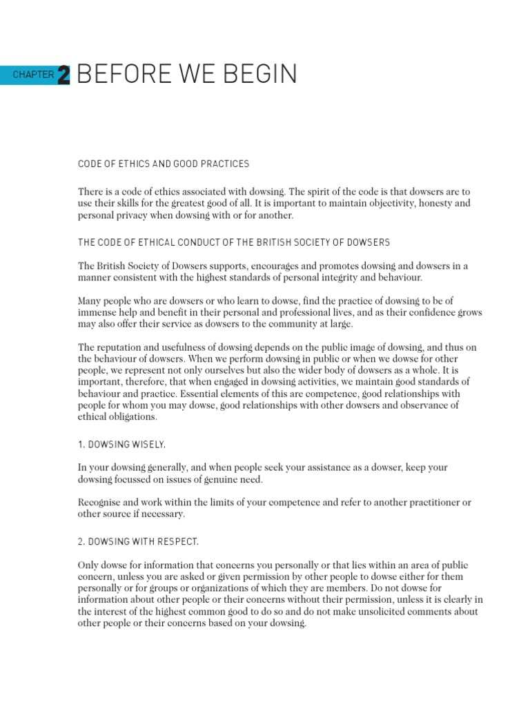 Beginners Dowsing Chapter 2 Pdf Dowsing Pendulum