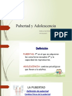 Pubertad y Adolescencia: Emilia Paz Rodriguez Astargo 6to Básico