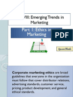 Unit VIII: Emerging Trends in Marketing