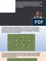 Johan Cruyff's 3-4-3 Formation Revolutionized European Football