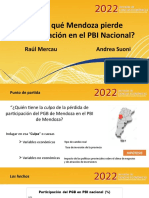 ¿Por Qué Mendoza Pierde Participación en El PBI Nacional?: Andrea Suoni Raúl Mercau