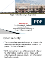 Mr. Bhushan S. Kulkarni: Topic - Cyber Security & Its Problem