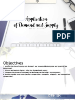 Applicatio N of Demand and Supply: Abm 001 - Chapter 2