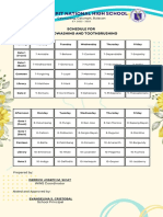 Schedule For Handwashing
