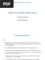 Design of State Variable Feedback Systems: ELEC-C8201 - Control and Automation