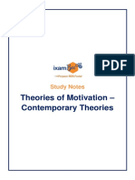 Theories of Motivation - Contemporary Theories: Study Notes