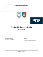 Dizajn Digitalne Organizacije: Fakultet Inženjerskih Nauka Univerzitet U Kragujevcu