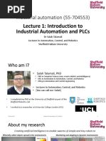 Lecture 01 - Introduction To Industrial Automation