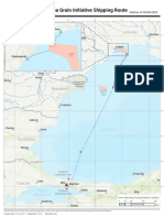 Black Sea Grain Initiative Shipping Route 25 August 2022