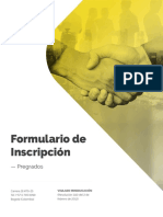 FOR-065 Formulario Inscripción Pregrado