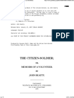 The Citizen-Soldier : Memoirs of A Volunteer