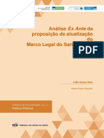 Analise Ex Ante Da Proposicao de Atualizacao Do Marco Legal Do Saneamento Basico