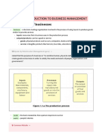 Introduction to Business Management Functions