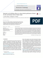 Synergetic and inhibition effects in carbon dioxide gasification of blends of coals and biomass fuels of Indian origin _ Elsevier Enhanced Reader