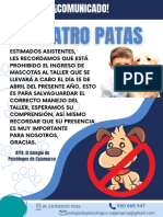 _comunicado Taller 4PATAS