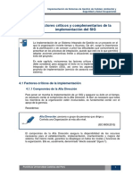 Factores Críticos y Complementarios de La Implementación Del SIG