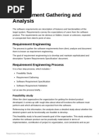 Requirement Gathering and Analysis