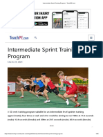 Intermediate Sprint Training Program