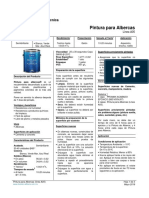 Pintura para Albercas: Hoja de Información Técnica