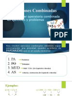 Operaciones Combinadas: O.A: Resolver Operatoria Combinada en Ejercicios y Problemas