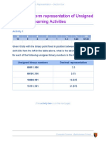 Fixed point form representation activities