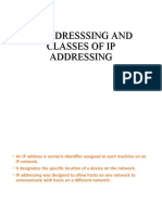 Ip Addresssing and Classes of Ip Addressing