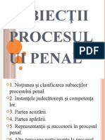 Subiecţii Procesul Ui Penal