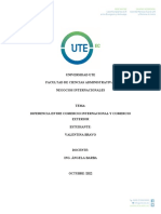 Conceptos de Comercio Internacional y Comercio Exterior, Diferencia