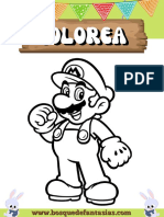 Super Mario para Colorear
