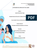 INFORME DE ACTIVIDADES DEL SERVICIO DE TOCO LABOR-Jessica García