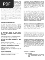 Middle East Countries Map Quiz | PDF | Middle East | Arab World