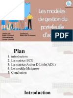 Les Modèles de Gestion Du Portefeuille D'activité: Effectué Par: Encadré Par