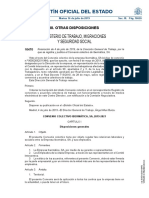 Boletín Oficial Del Estado: Ministerio de Trabajo, Migraciones Y Seguridad Social