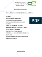 Técnicas y procedimientos de auditoría