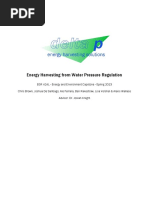 Energy Harvesting From Water Pressure Regulation