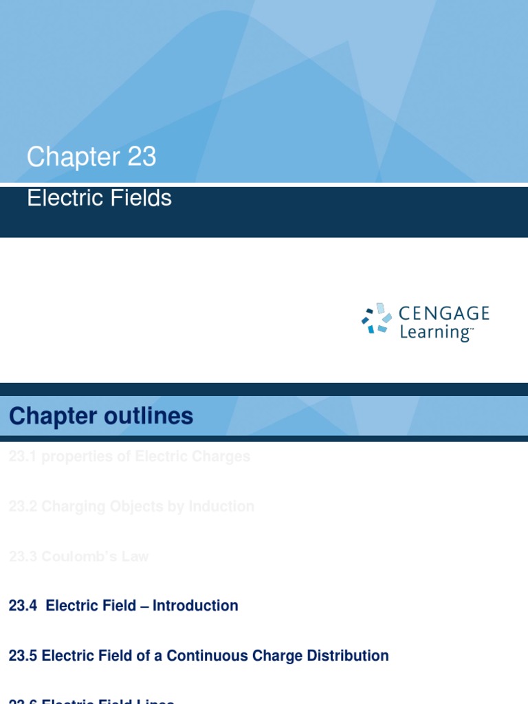 Lecture 2 - ch23 - M2 | Download Free PDF | Electric Field | Electric ...