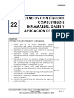 Incendios Con Líquidos Combustibles E Inflamables, Gases Y Aplicación de Espuma