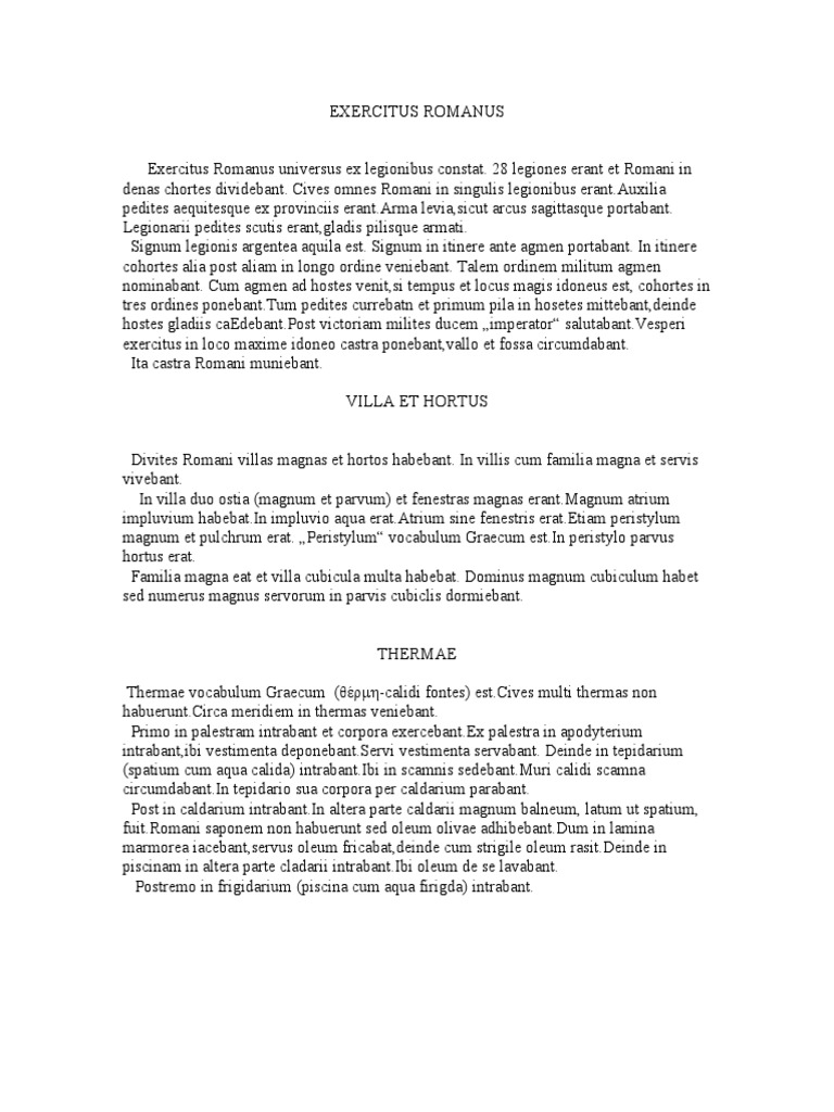 Exercitus Romanus | PDF