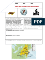 Glory Gold God: Why Did Europeans Want To Explore? Write The Correct Word