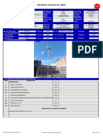 Informe Avance de Obra: Lj6376 - Agua Virgen Greenfield Urbano L Lima Y Centro