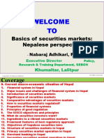 Basics of Securities Markets Nepalese Perspective 12.12.2022