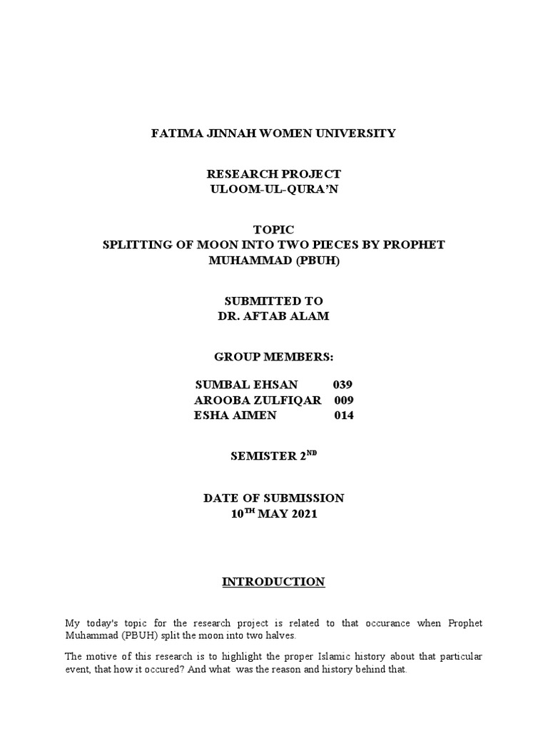 What Is The Story Of Prophet Muhammad Splitting The Moon