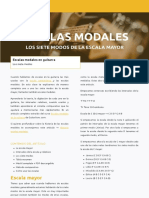 Escalas Modales en La Guitarra + PDF