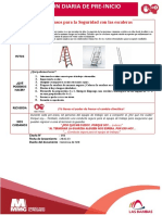 Charla Diaria de Pre Inicio #056 - Pasos para La Seguridad Con Las Escaleras