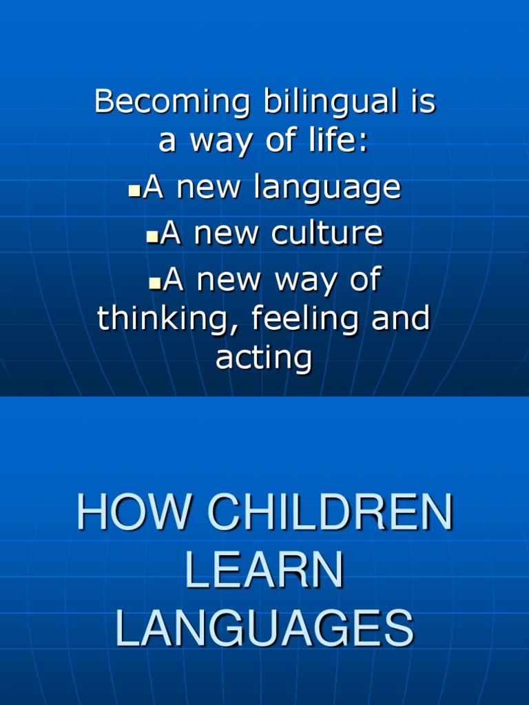 Stages of Language Acquisition in Children | PDF