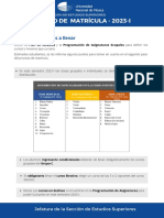 Proceso de Matrícula - 2023-I: Definir Los Cursos A Llevar