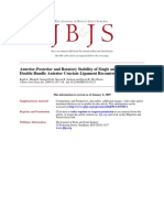 Anterior-Posterior and Rotatory Stability of Single and