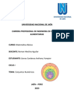 Universidad Nacional de Jaén Carrera Profesional de Ingenieria de Industrias Alimentarias