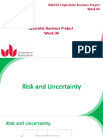 BSS073-3 Week 04 Risk and Uncertainty